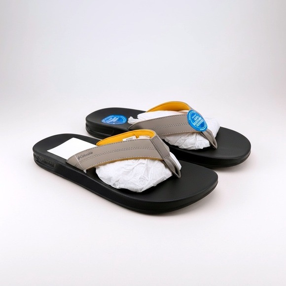 Columbia Other - Columbia Hood River Flip Flops Mens Size 11 Sandals Kettle Shark‎ BM6923-005 NEW